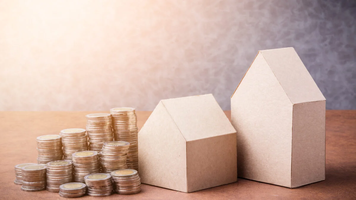 Homeowner reviewing finances